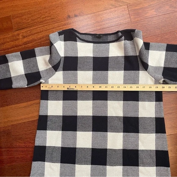 Ann Taylor Black and White Sheath Dress Long Sleeve - Picture 5 of 6